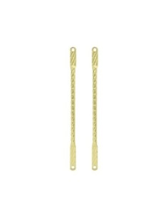 20 Square Twisted Spring Fork Bars Gold.
